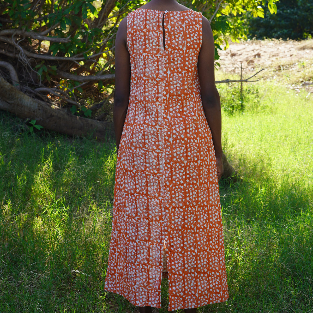 Boat Neck Maxi Dress - Sally Marvin