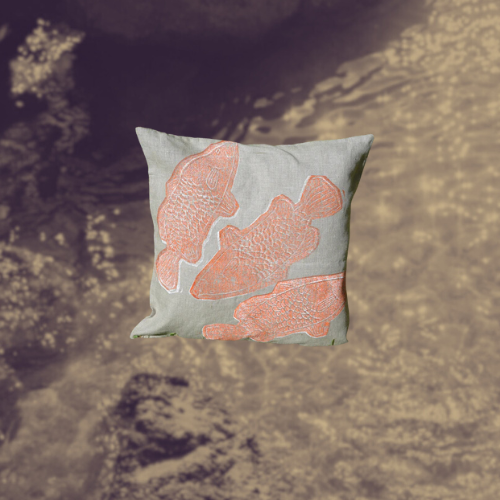 Linen cushion - Mary George - Barramundi