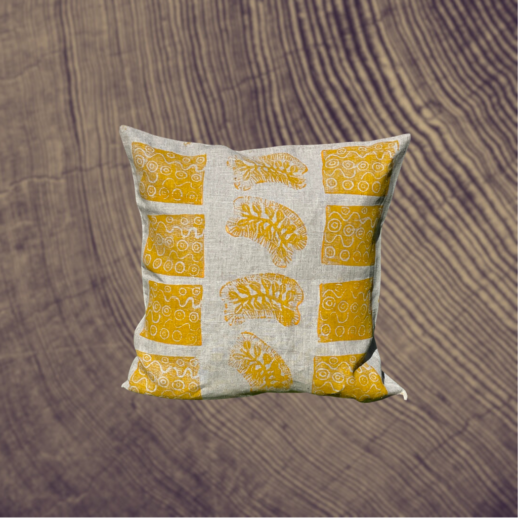 Linen cushion - Nita Williams: Bush food and plants