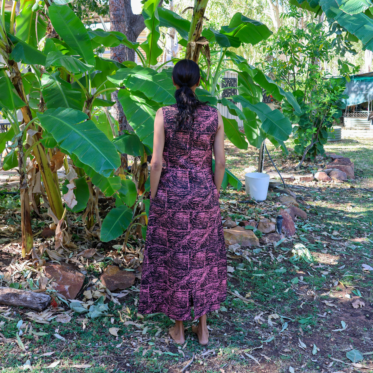 Crew Neck Maxi Dress - Mary George