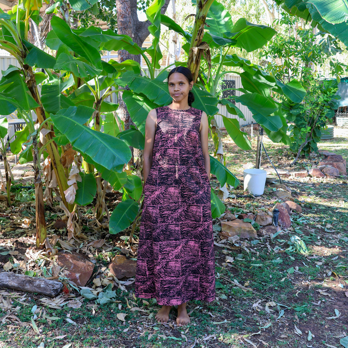 Crew Neck Maxi Dress - Mary George