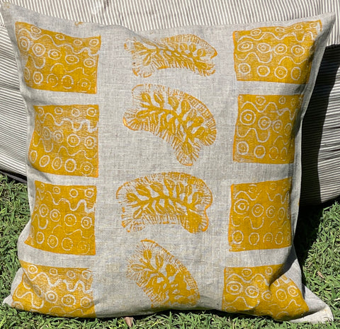 Linen cushion - Nita Williams: Bush food and plants